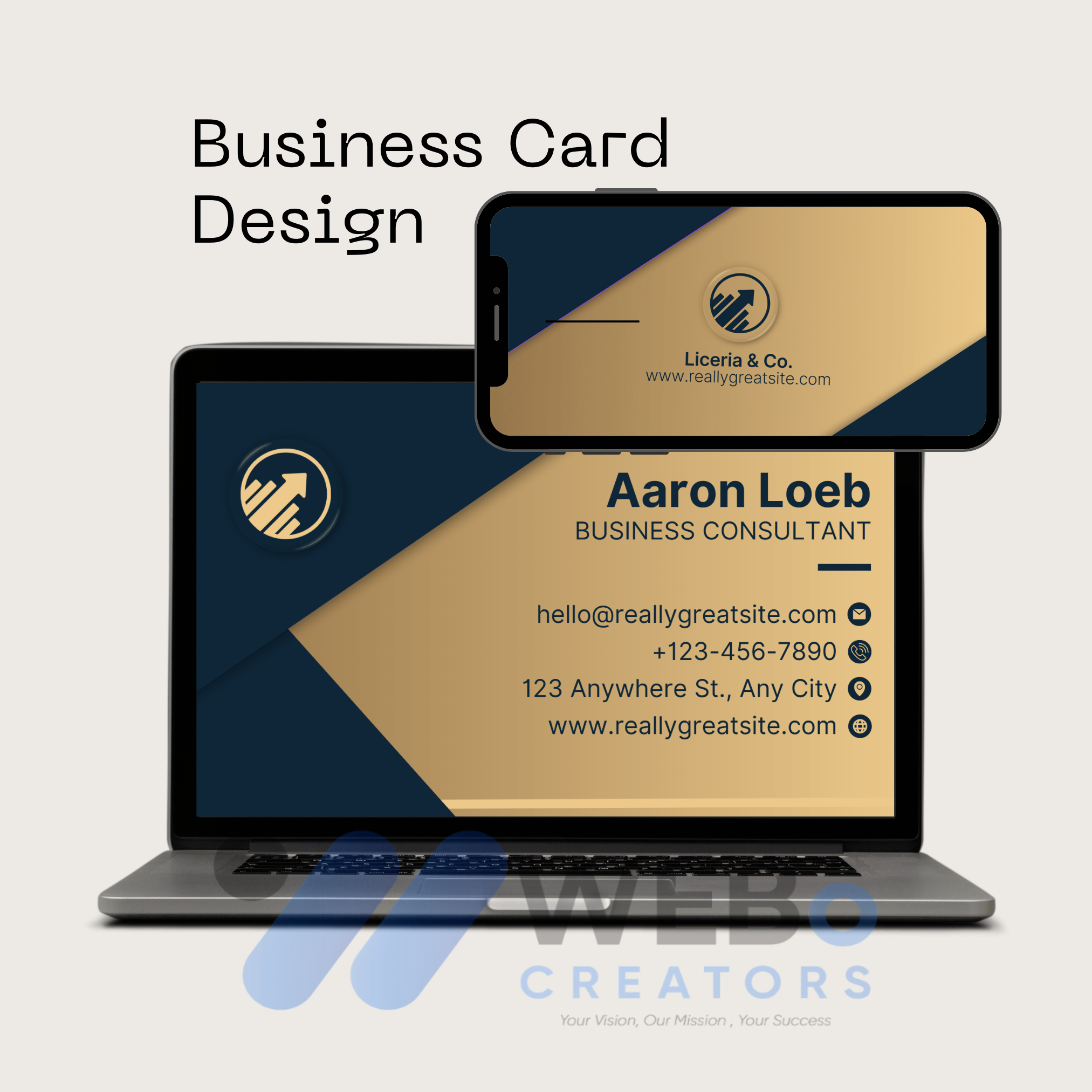 business-card-design modern corporate austin